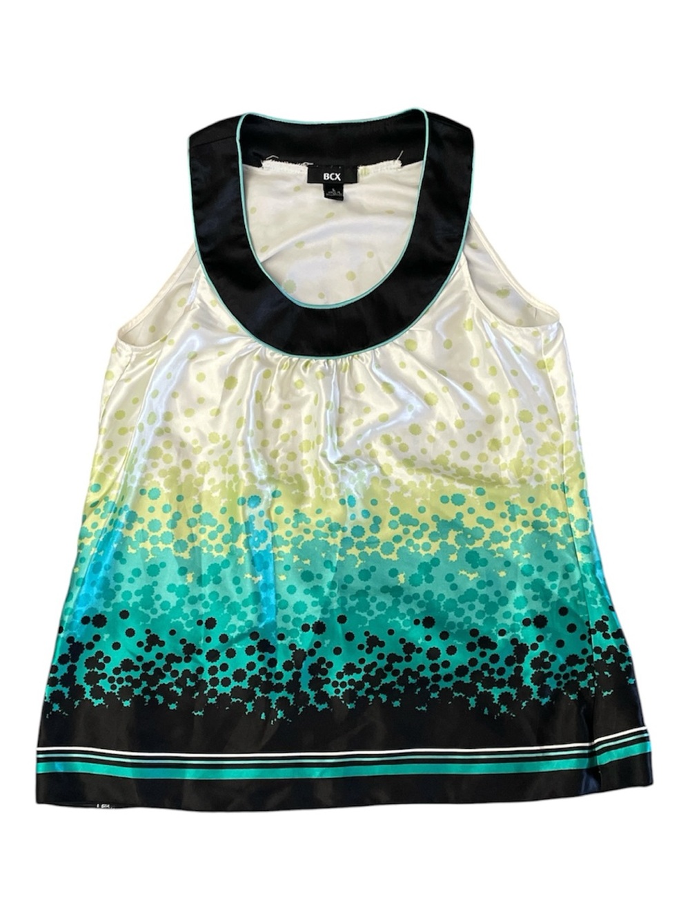 BCX Black/white office wear tank